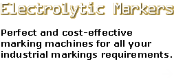 Electrolytic Marking Machines